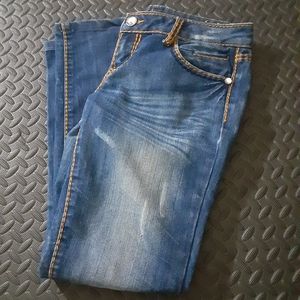Almost famous jeans low rise distressed